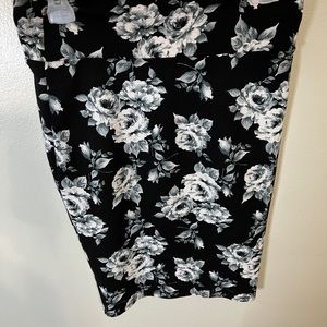 Floral pencil skirt